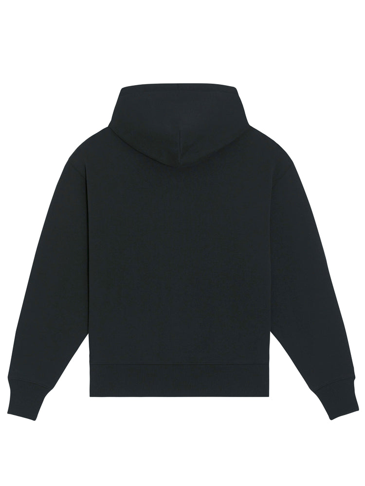 Sort hoodie set bagfra – 100% økologisk og designet i Danmark med tidløst snit
